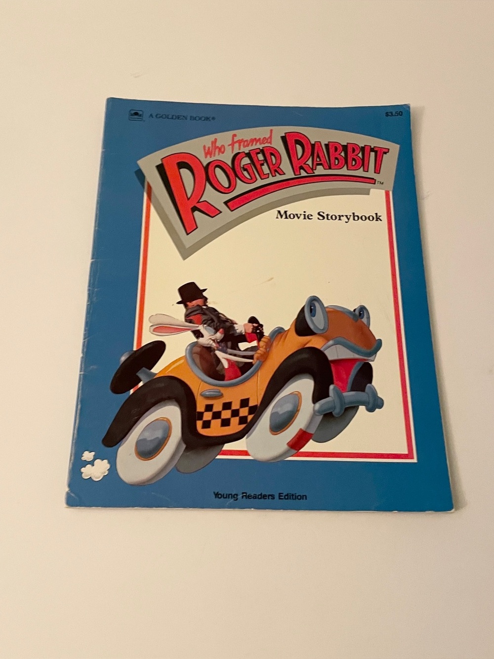 Vintage 1988 Who Framed Roger Rabbit Golden Book Movie Storybook Paperback